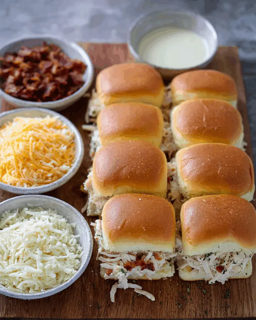 Chicken Bacon Ranch Sliders