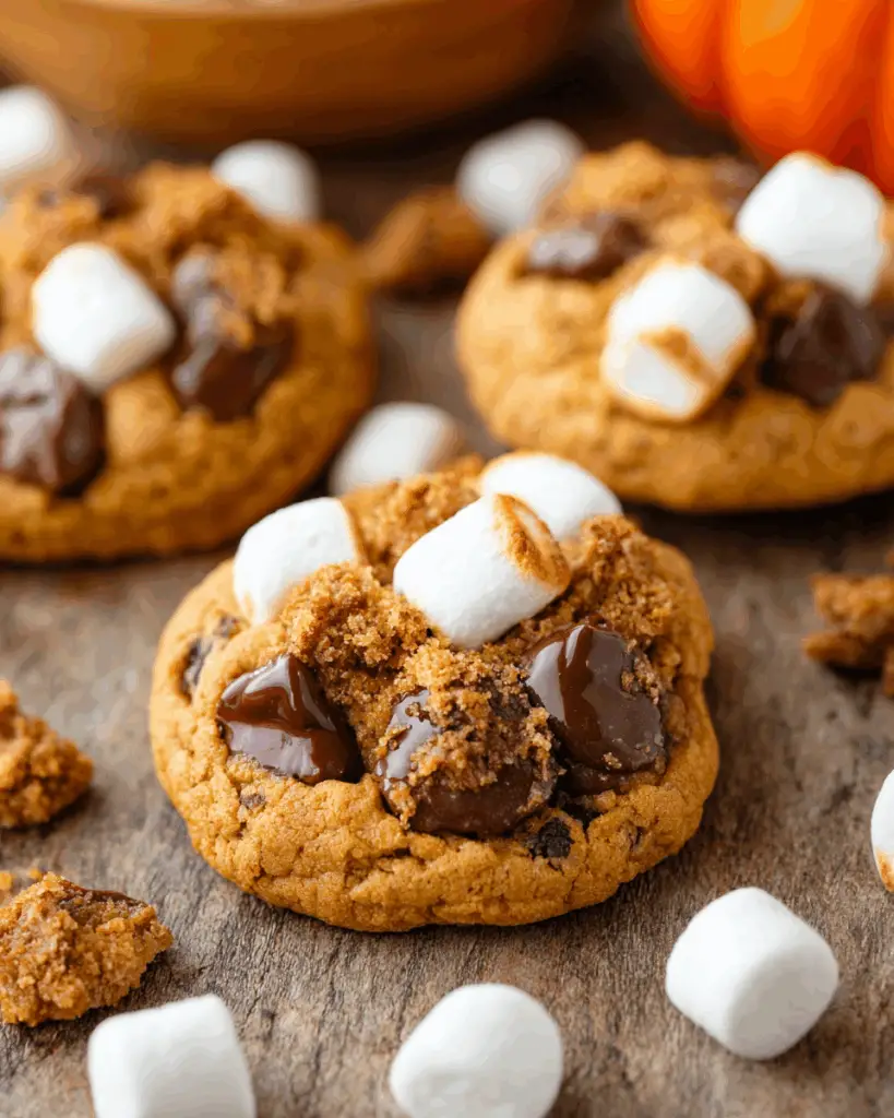 Pumpkin S’mores Cookies