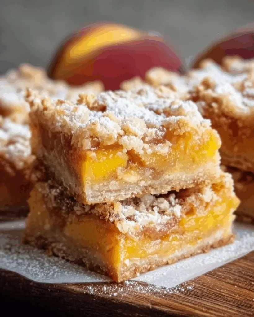 Heavenly Summer Peach Bars