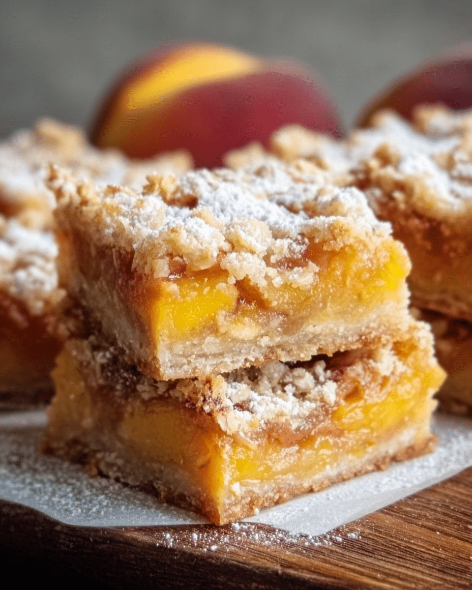 Heavenly Summer Peach Bars