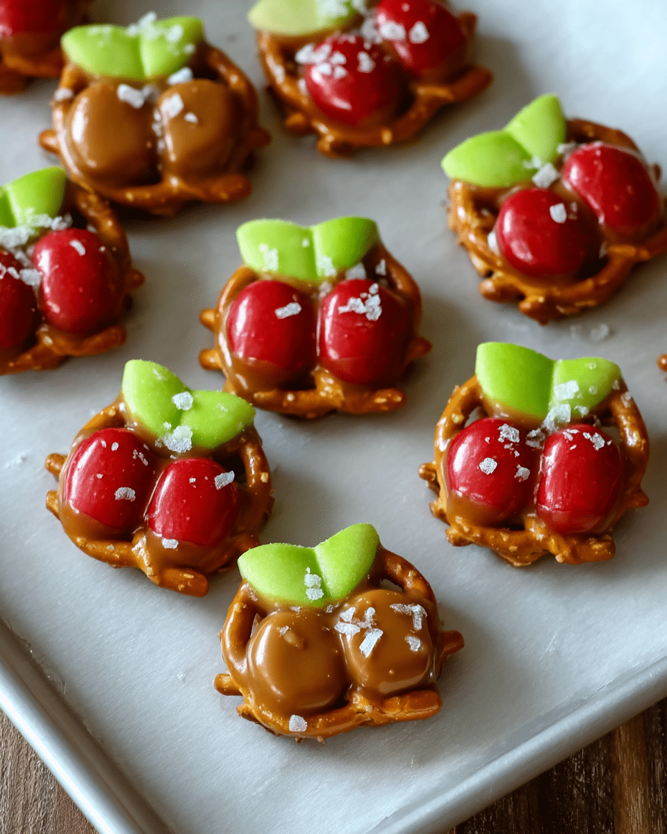 Apple Pretzel Bites with Caramel Drizzle