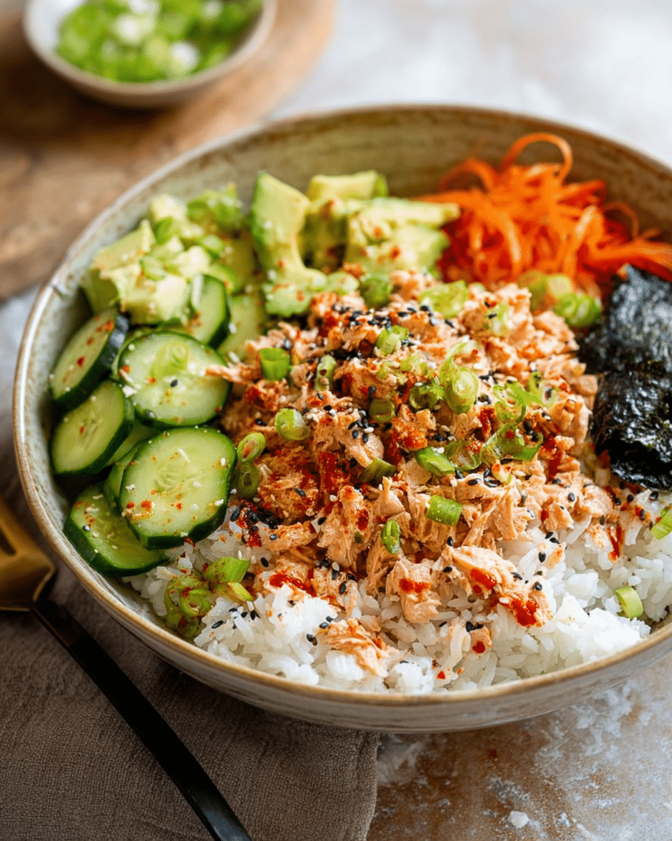 Spicy Salmon Rice Bowl