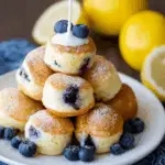 Lemon Blueberry Pancake Poppers