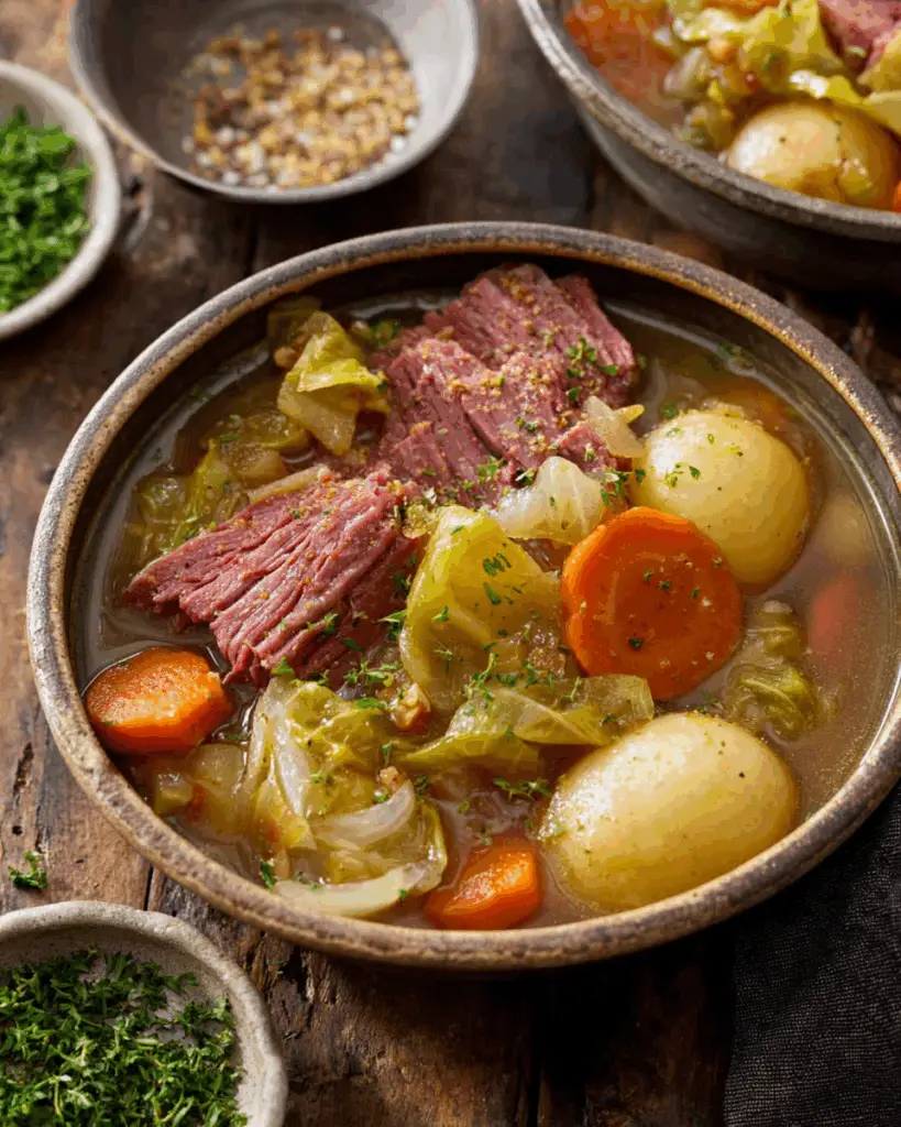Slow Cooker Corned Beef and Cabbage Stew