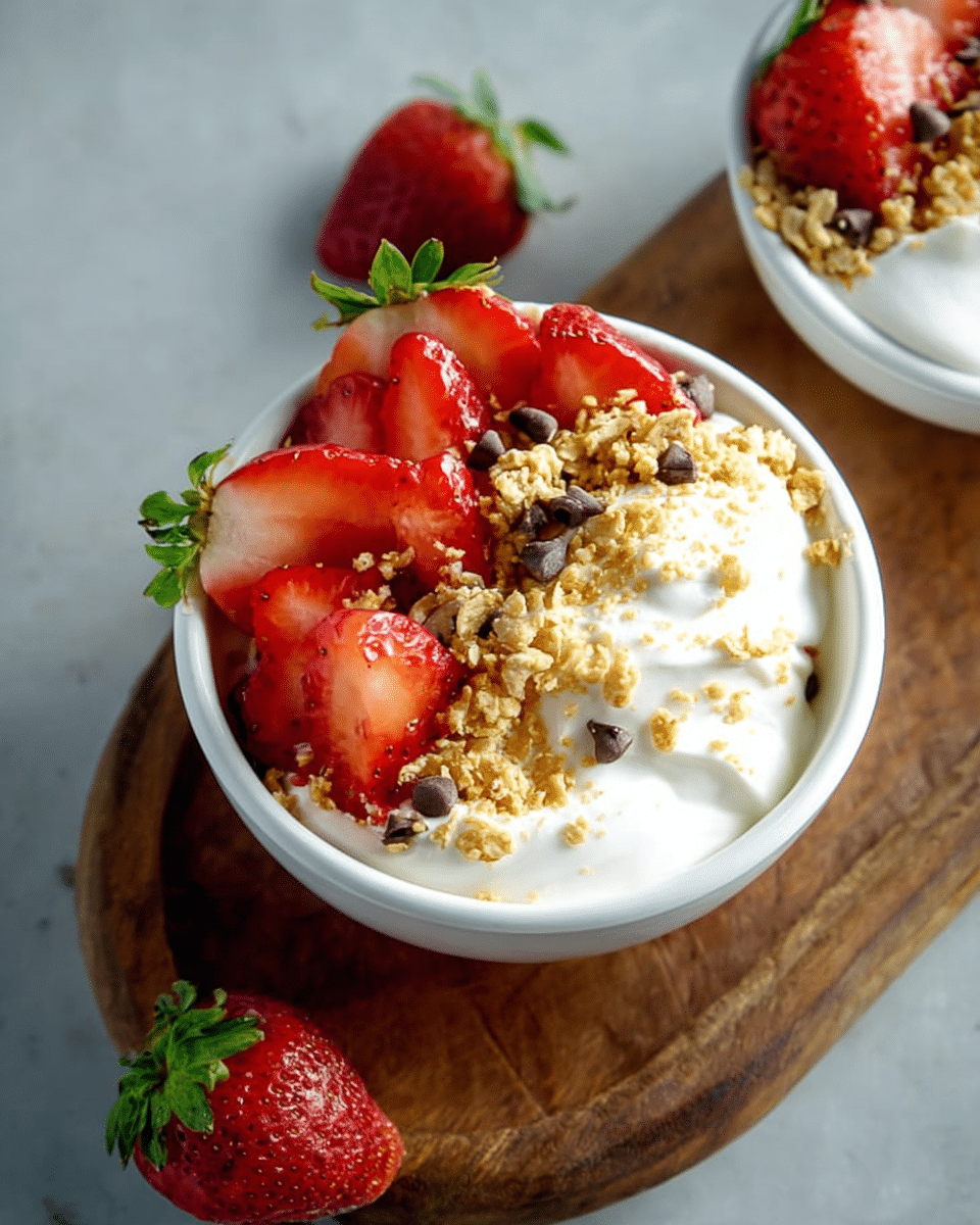 Strawberry Cheesecake Protein Bowls