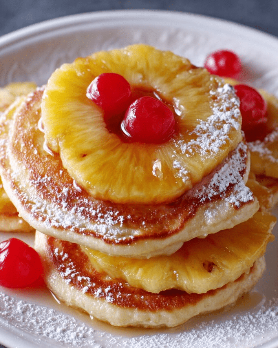 Pineapple Upside-Down Pancakes