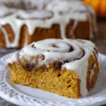 Pumpkin Cinnamon Roll Cake
