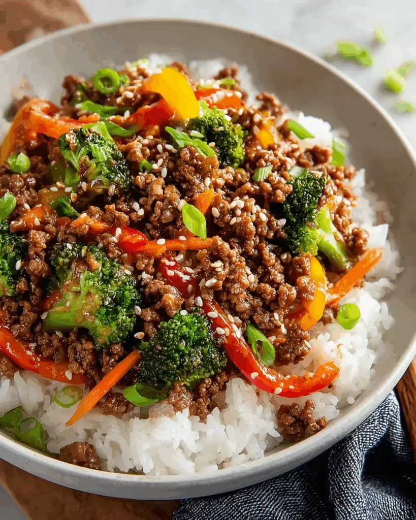 Teriyaki Ground Beef Stir-Fry