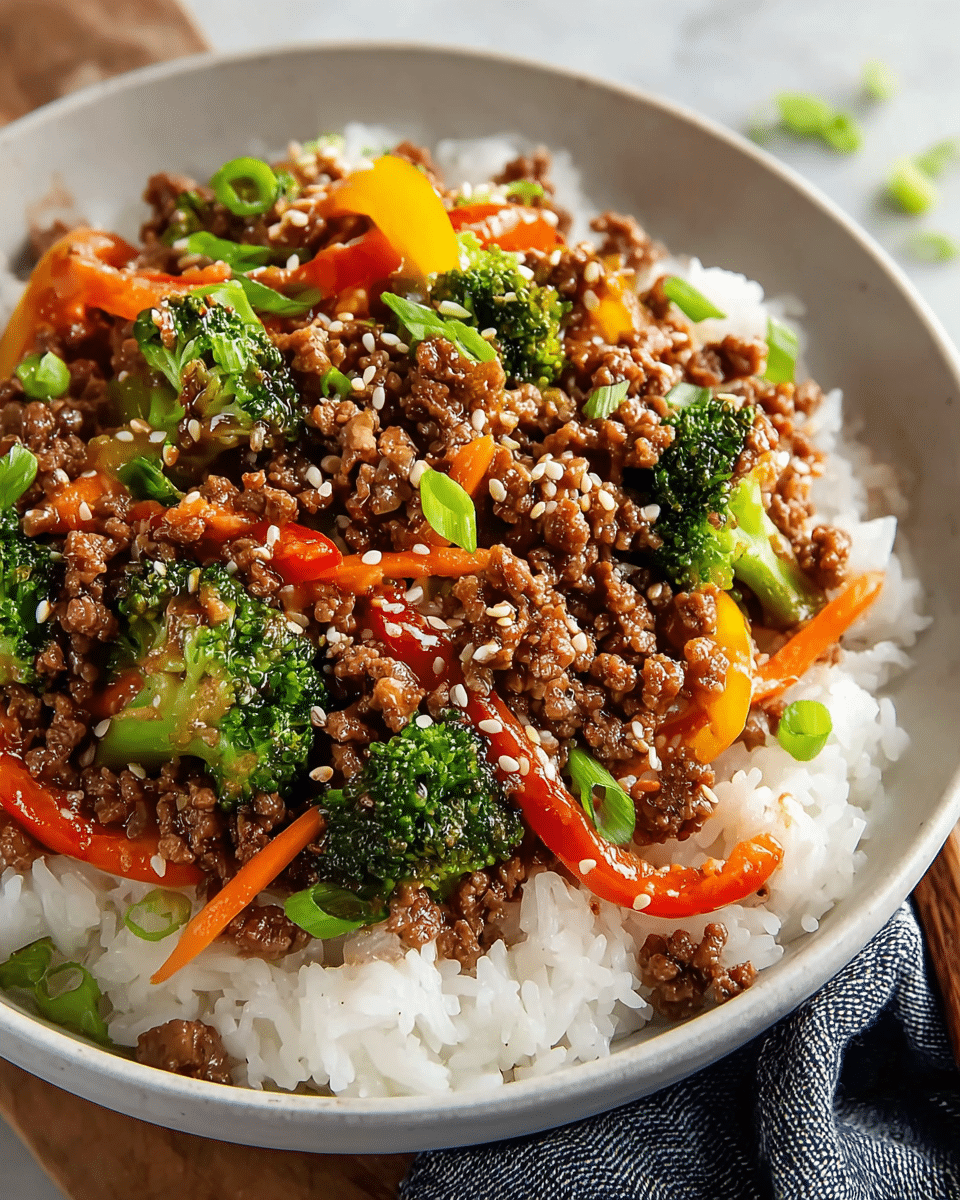 Teriyaki Ground Beef Stir-Fry