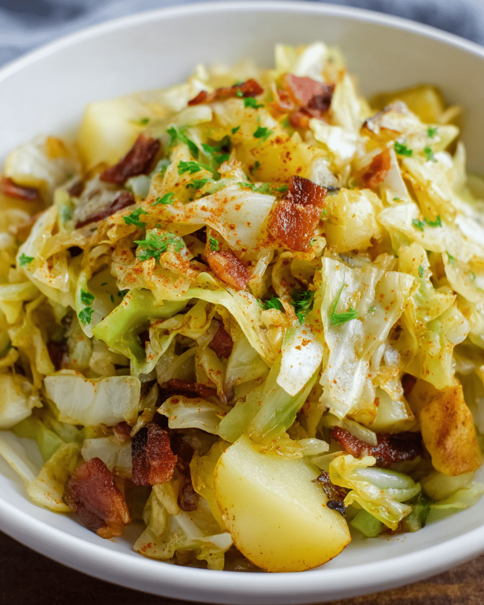 Fried Cabbage and Potatoes