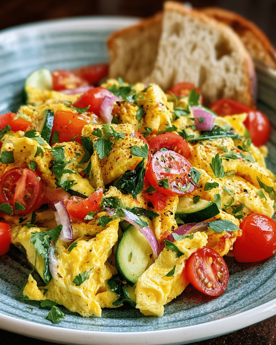 Easy Veggie Egg Scramble