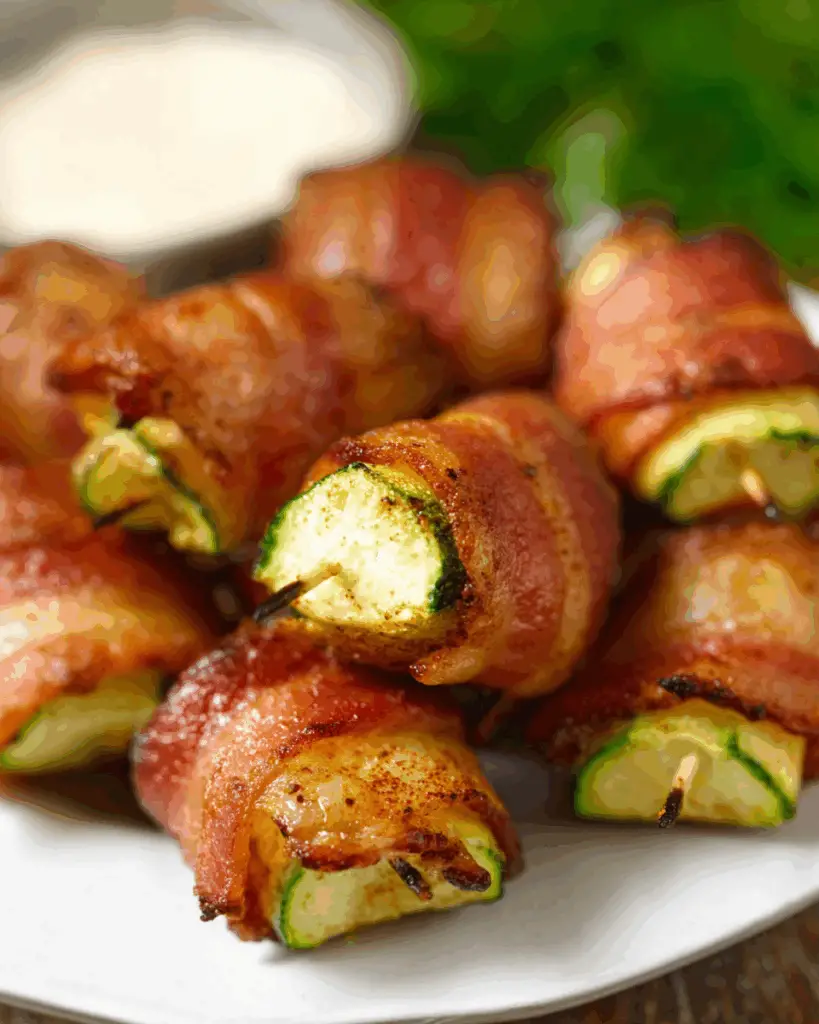 Bacon-Wrapped Zucchini Bites