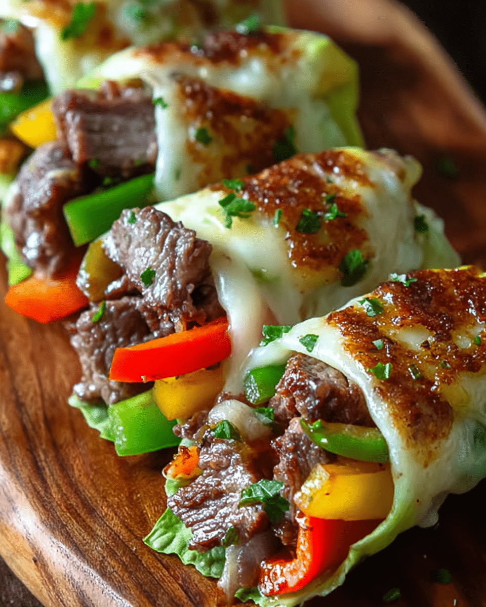Philly Cheesesteak Rolls