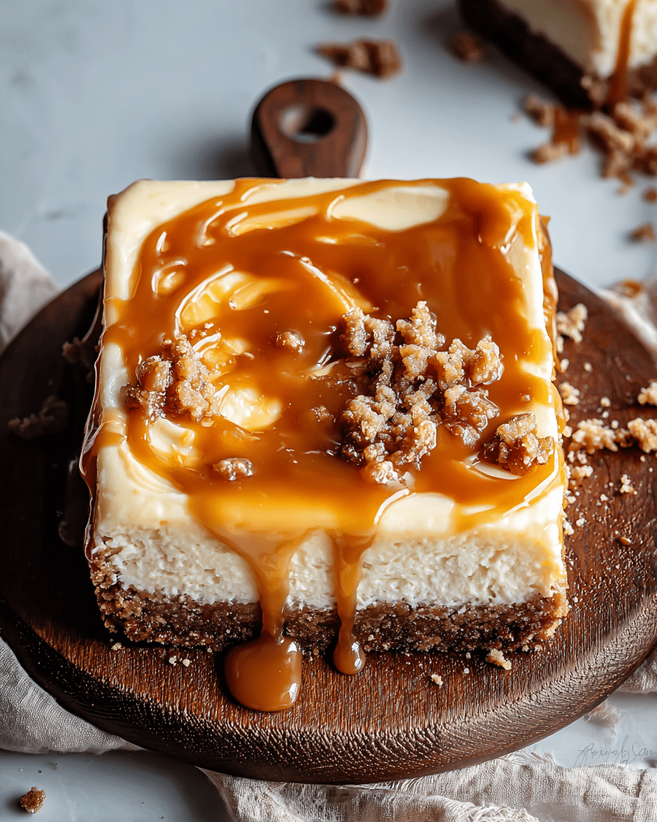 Caramel Cheesecake Bars