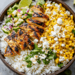 Street Corn Chicken Rice Bowl