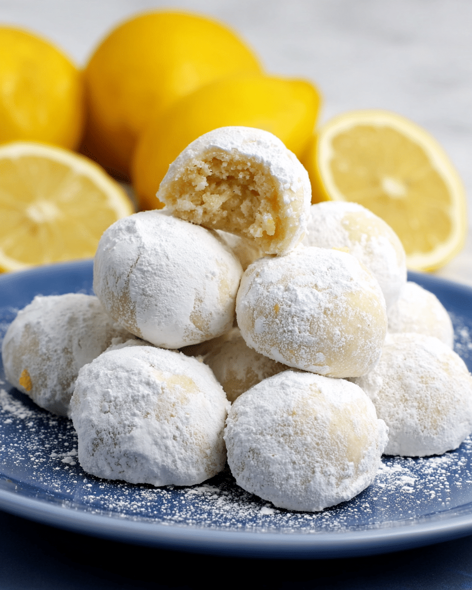 Lemon Snowball Cookies