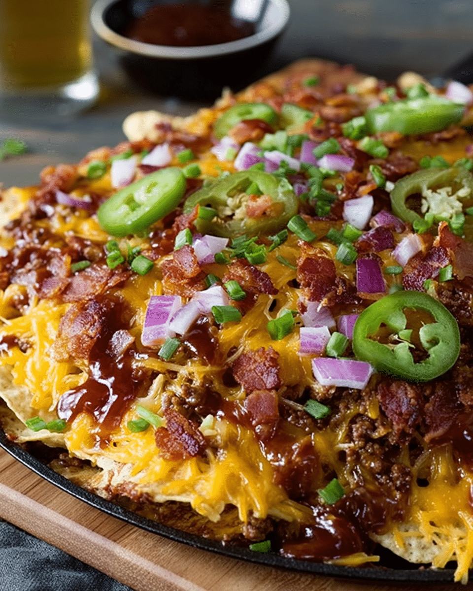 BBQ Bacon Cheeseburger Nachos