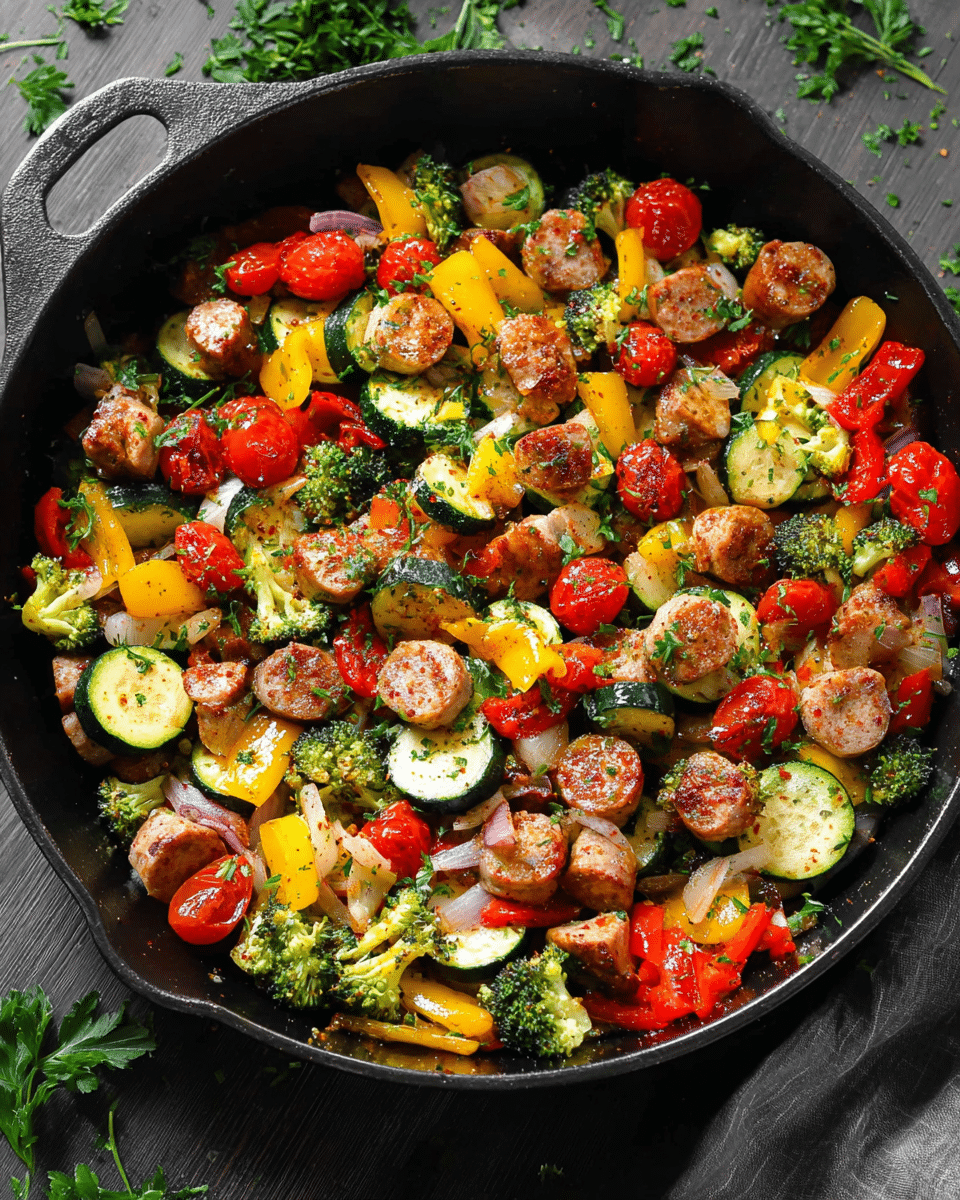 Sausage and Veggies Skillet