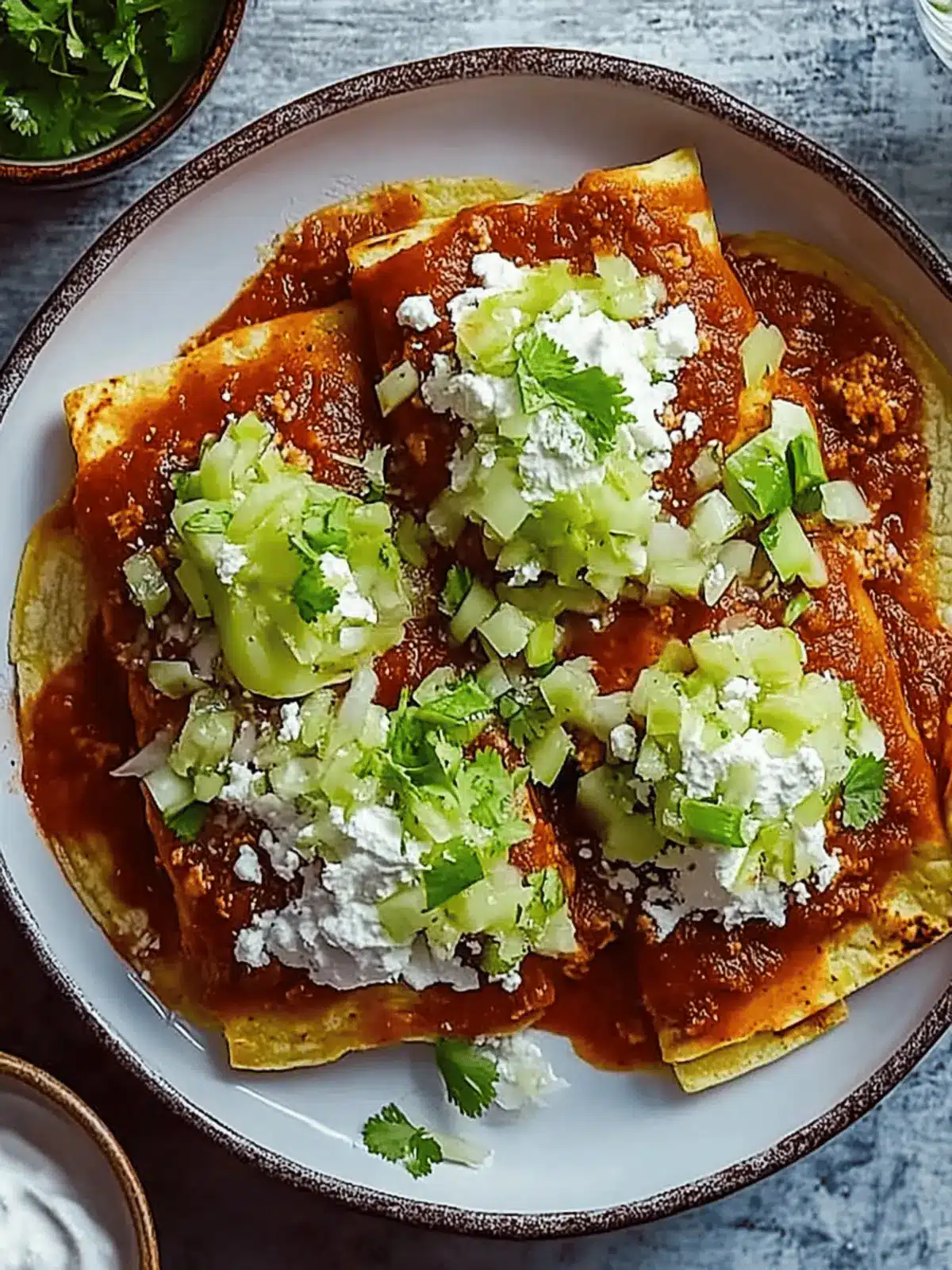 Flat Enchiladas Sonorenses