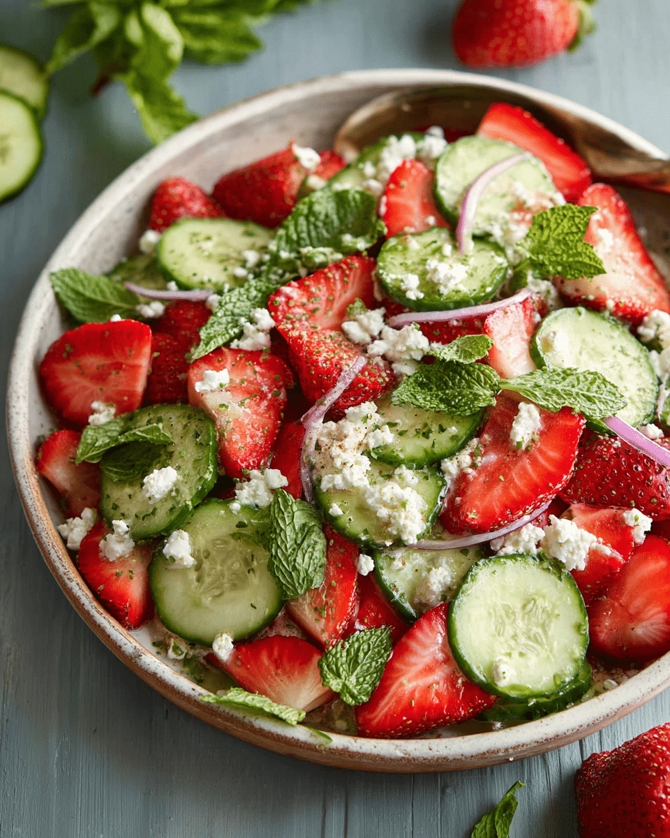 Strawberry Cucumber Salad