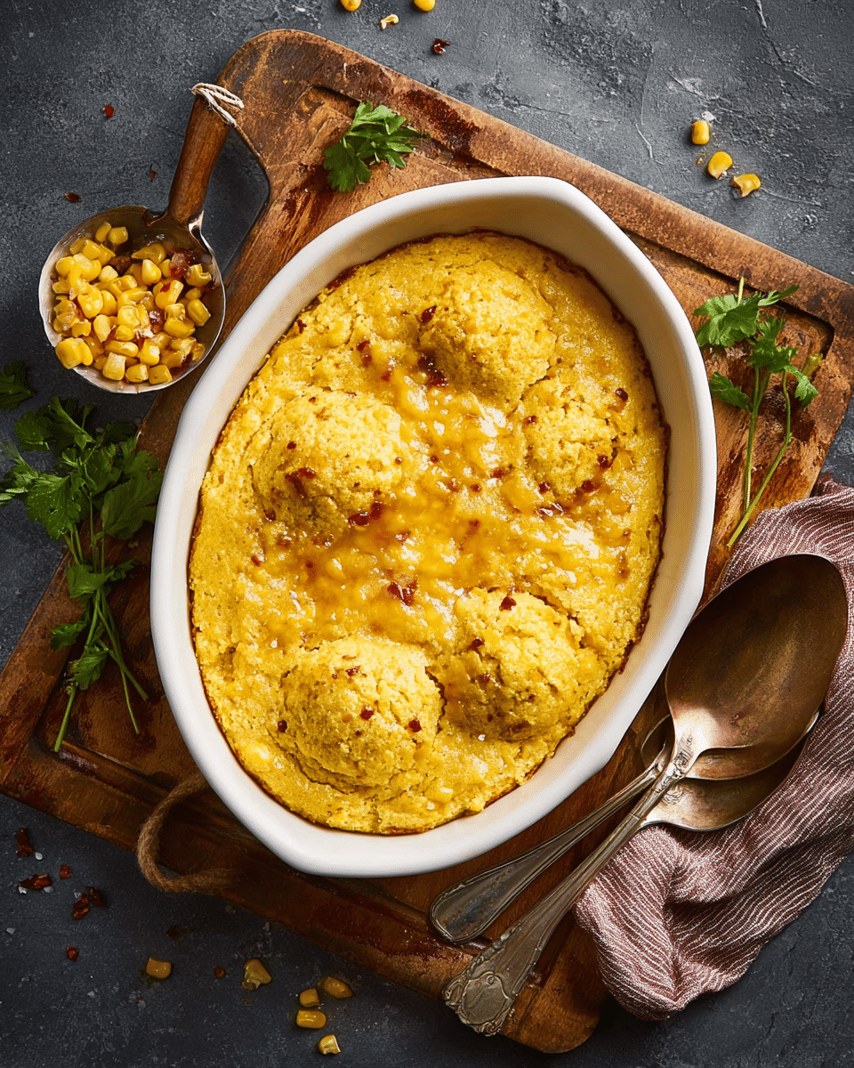 Vegan Spoon Bread Mexican Corn Cake