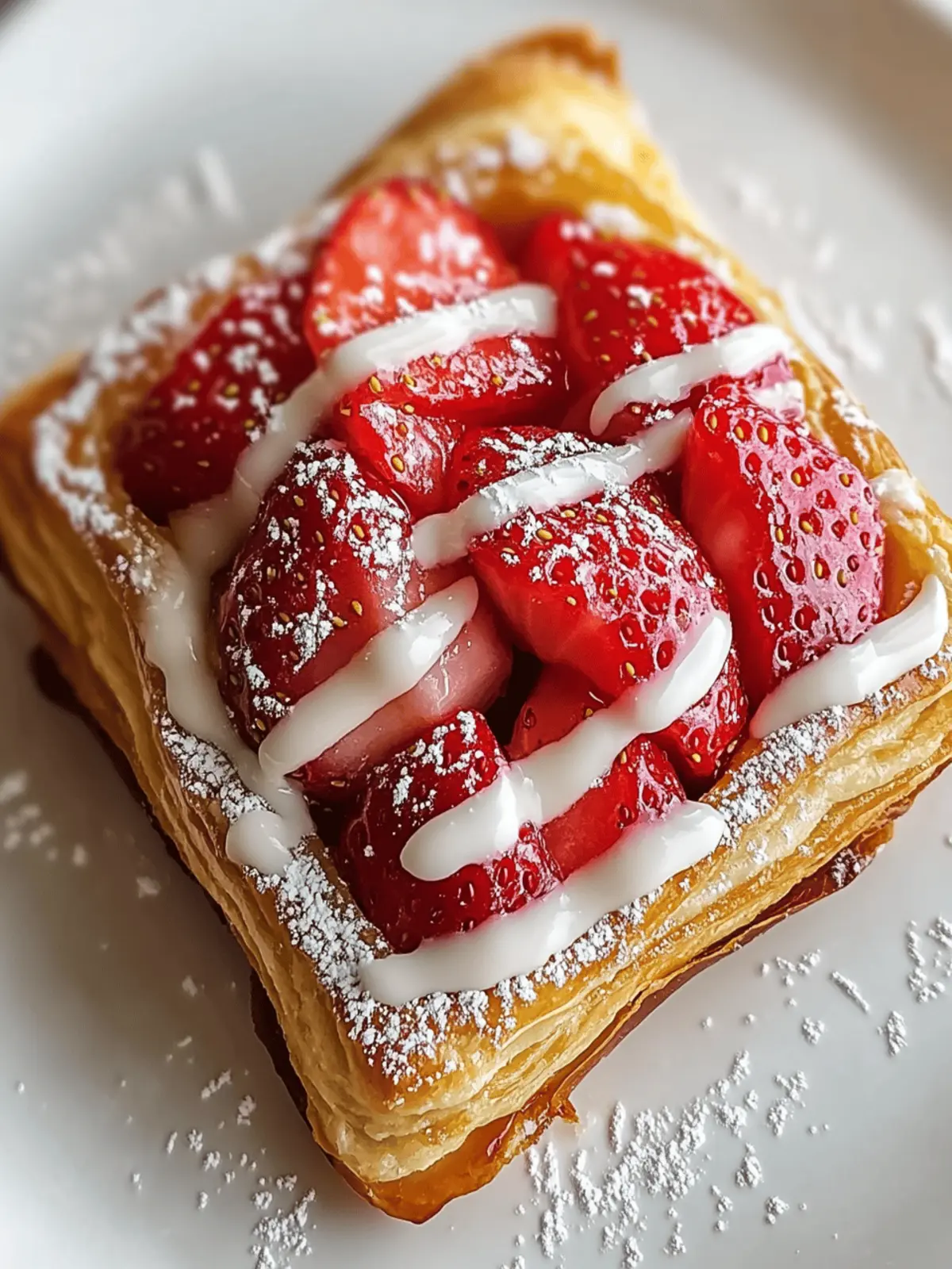 Vegan Strawberry Danish