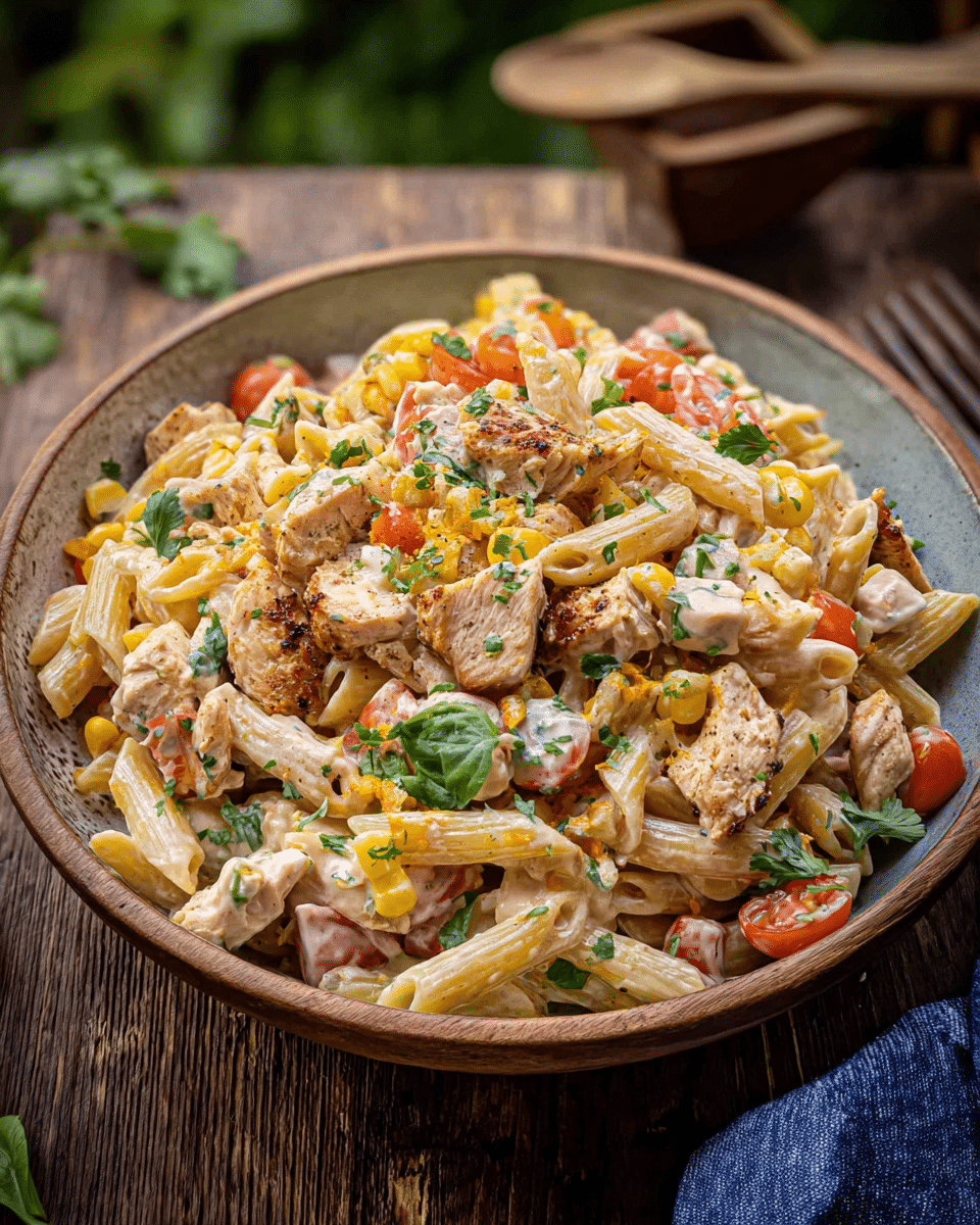 Sriracha Chicken Pasta Salad