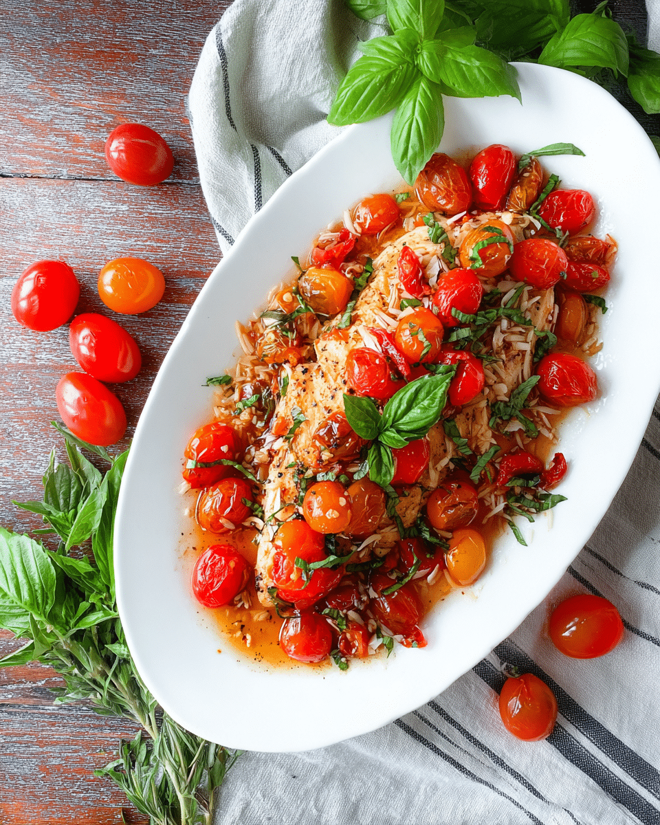Slow Cooker Balsamic Tomato Basil Pulled Chicken