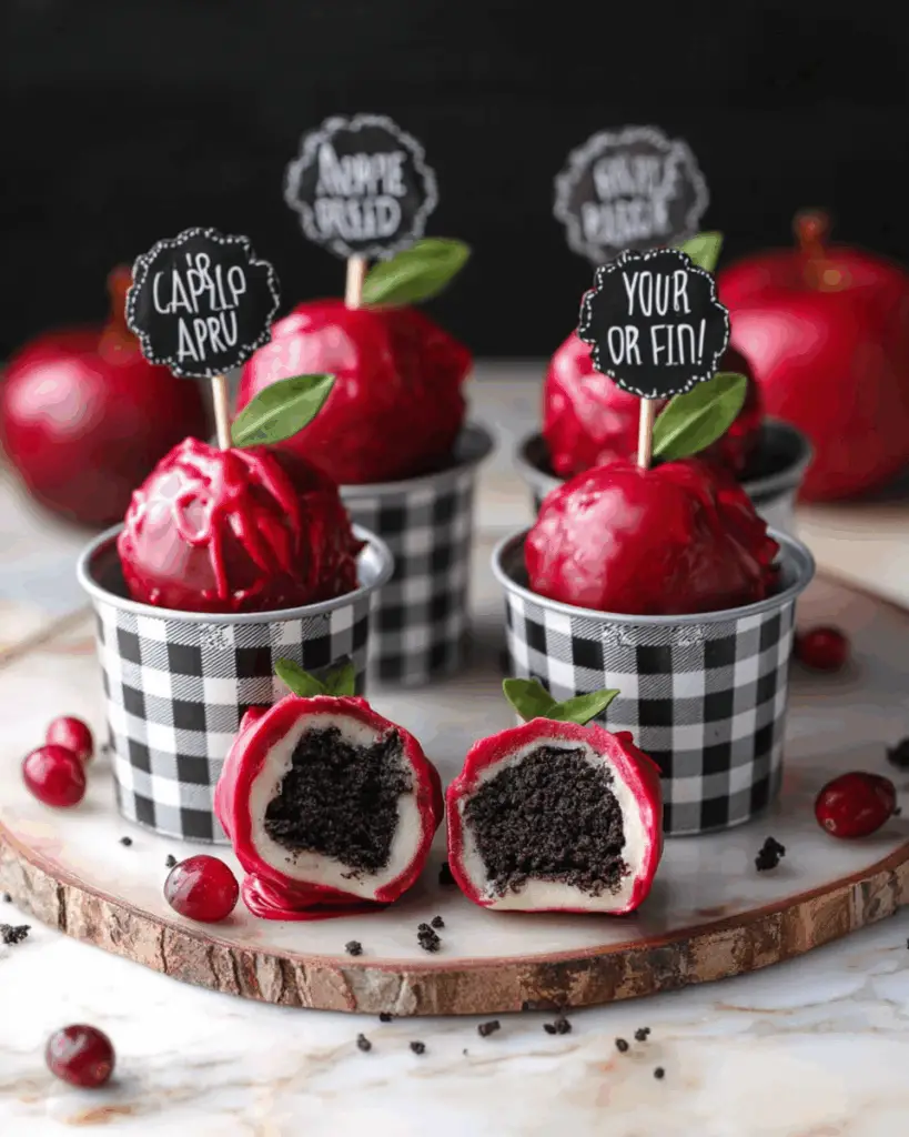 Red Apple Oreo Balls