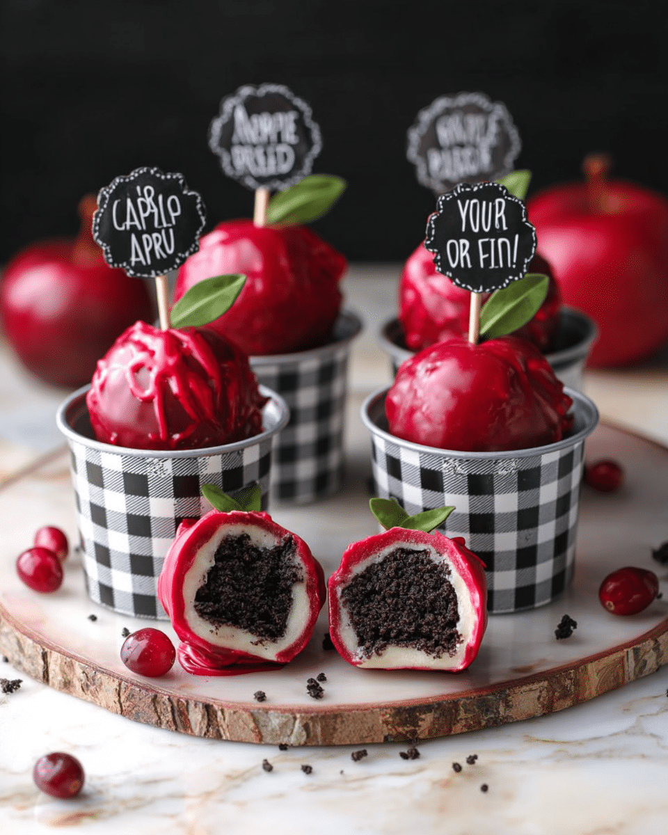 Red Apple Oreo Balls