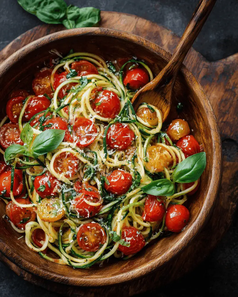 Tomato Basil Zoodle Pasta