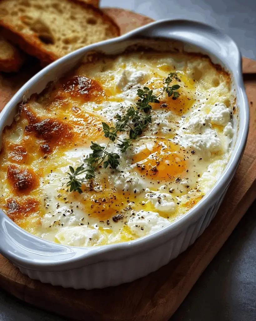 Baked Eggs with Cottage Cheese