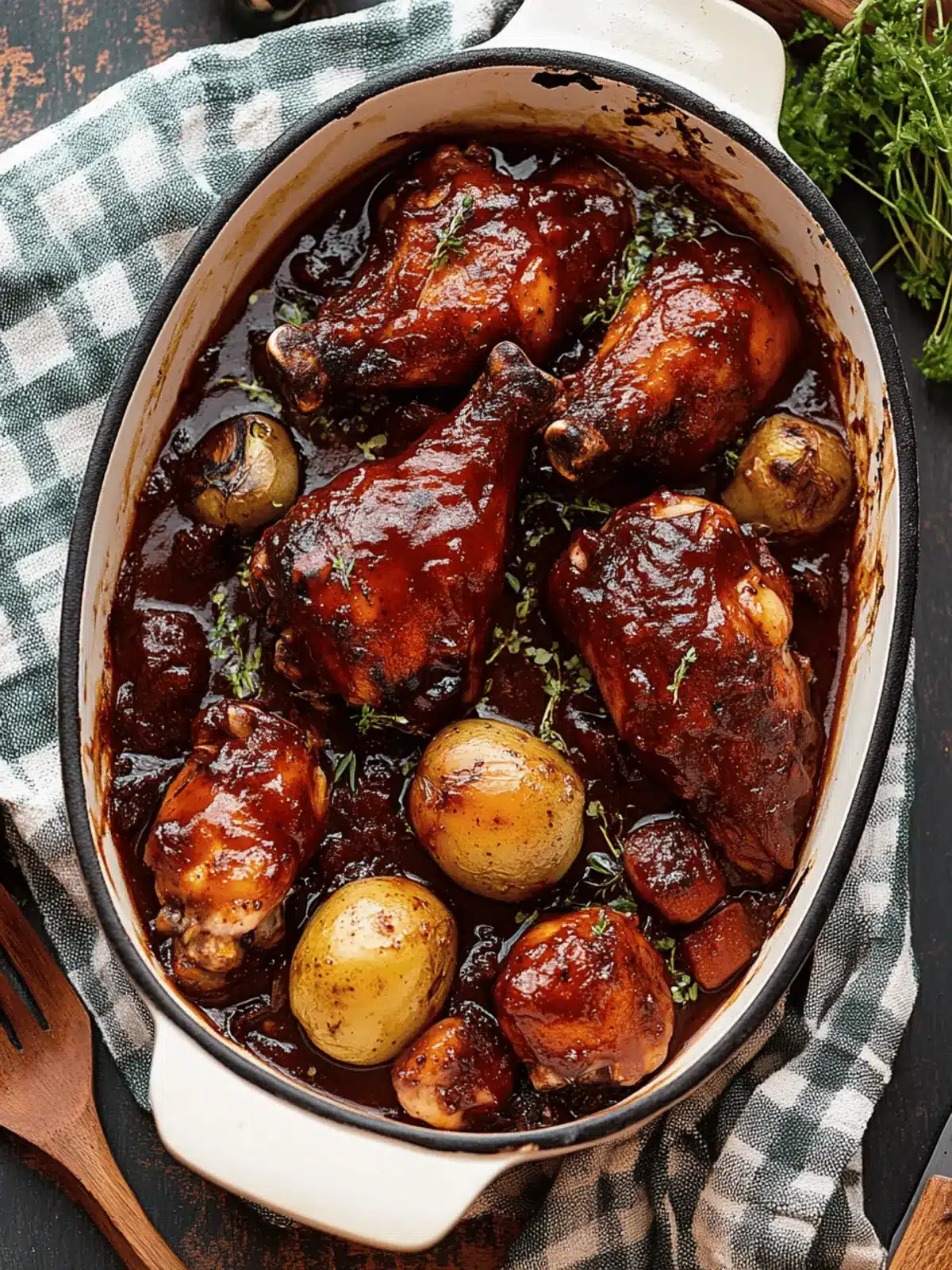 Jamaican Baked BBQ Jerk Chicken Legs