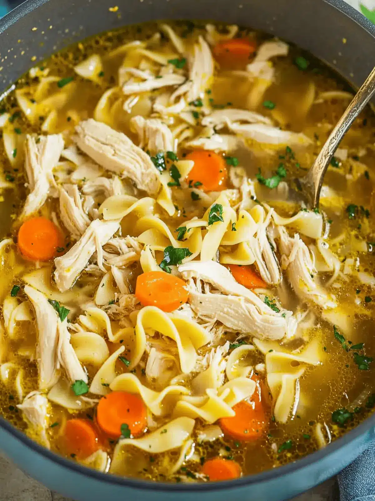 Chicken Noodle Soup with Egg Noodles