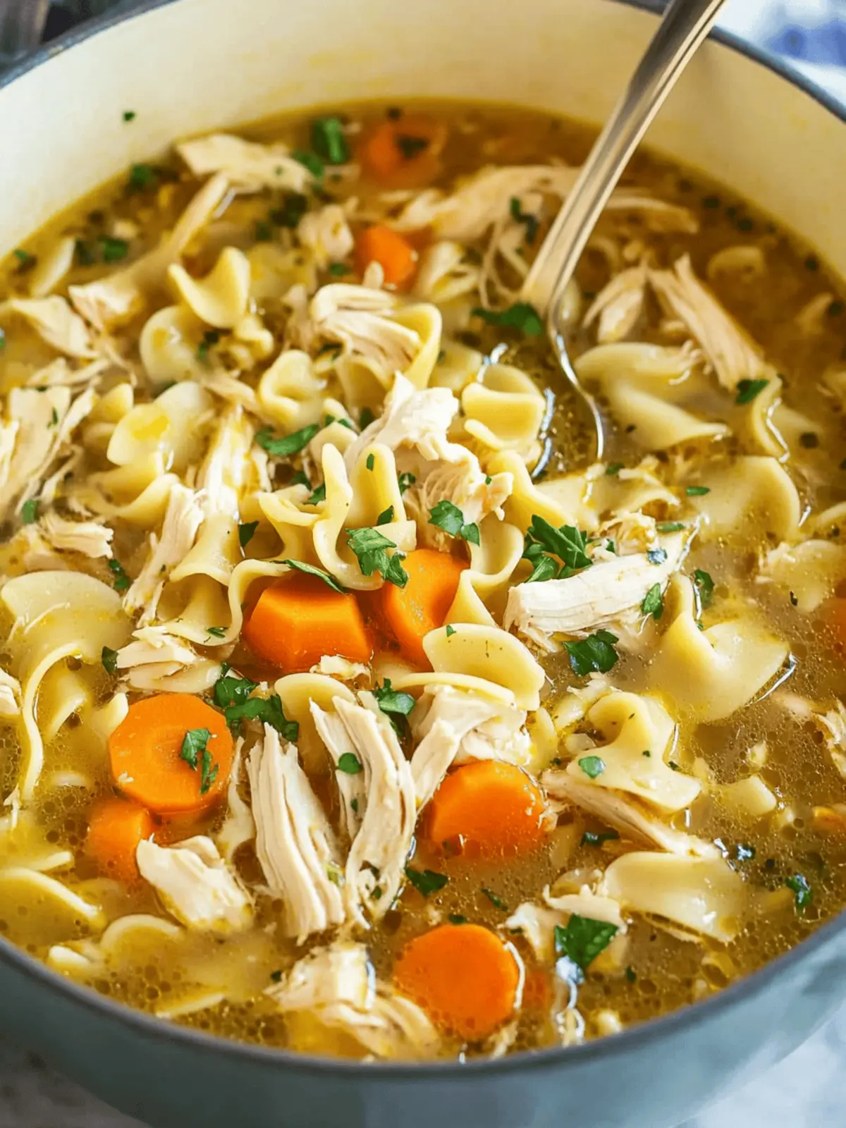 Chicken Noodle Soup with Egg Noodles