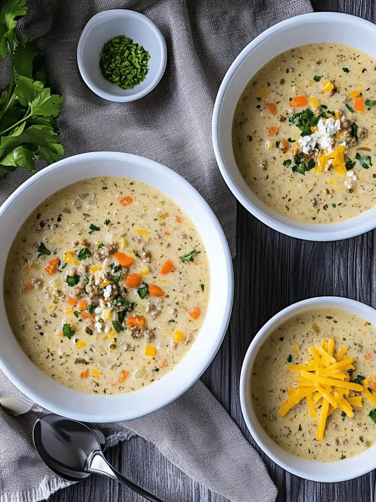 The Best Ever Cheeseburger Soup