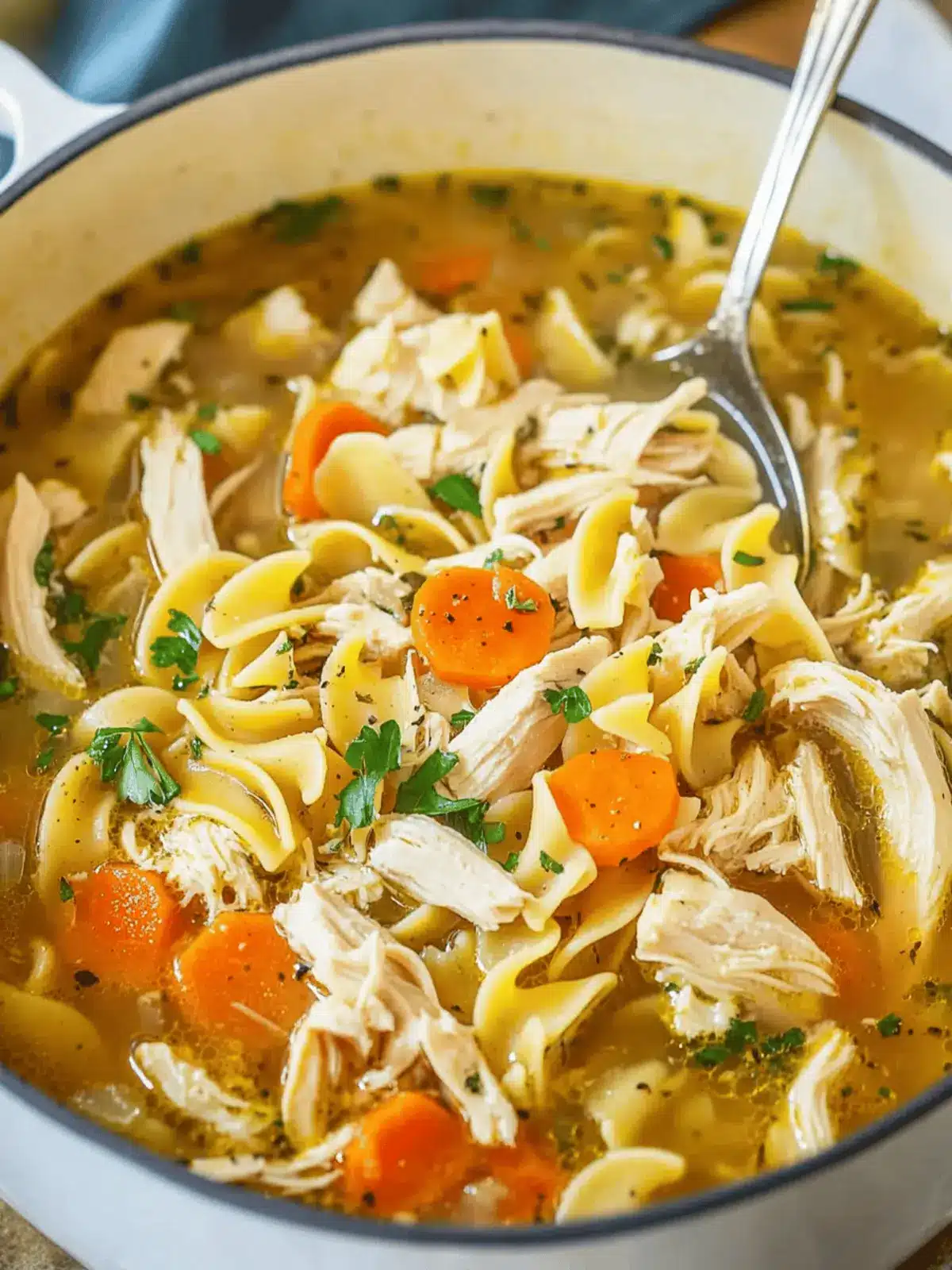 Chicken Noodle Soup with Egg Noodles