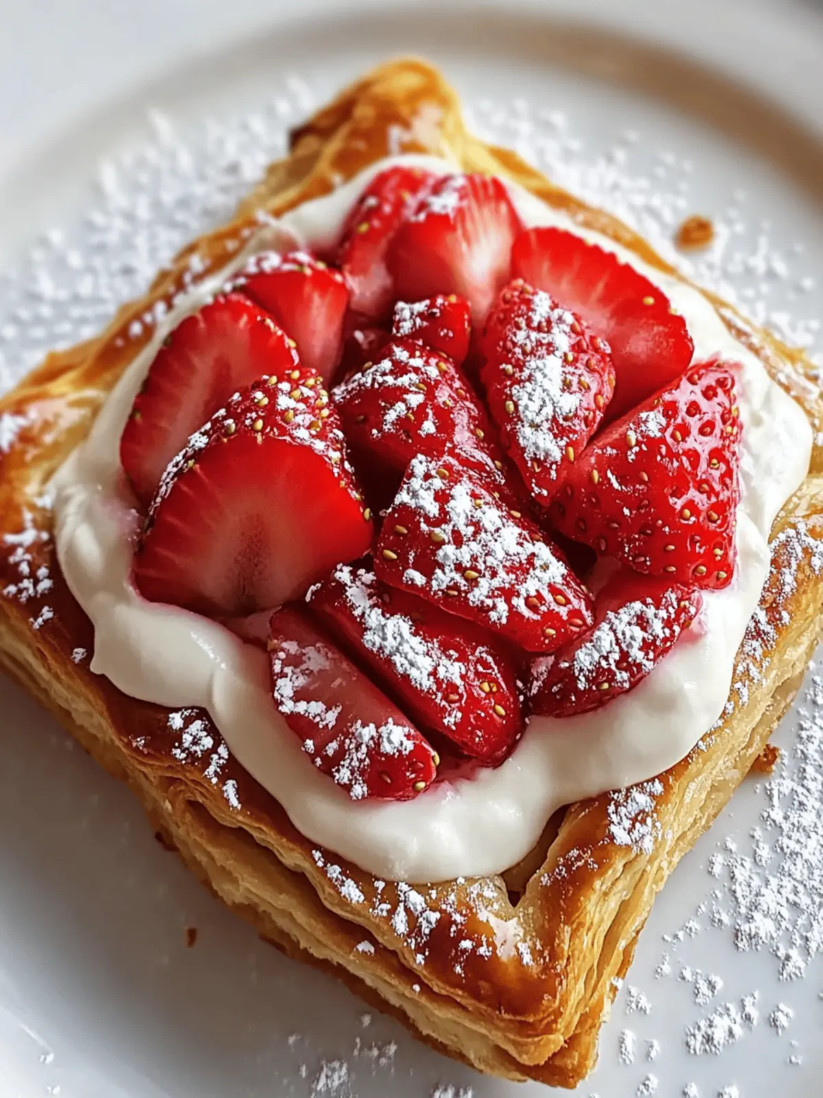 Vegan Strawberry Danish