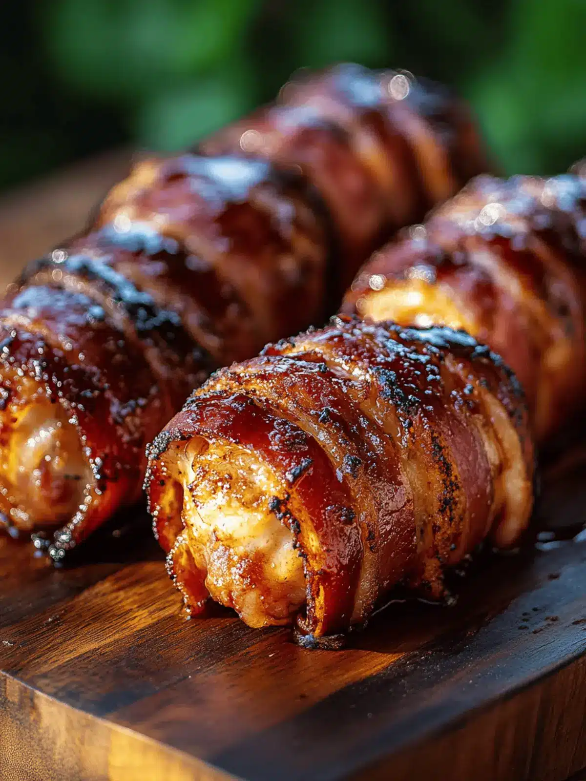 Cheddar-stuffed Bbq Bacon Bombs