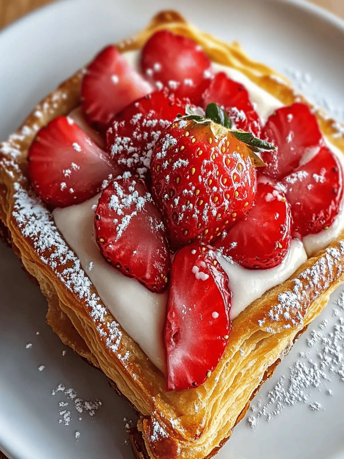 Vegan Strawberry Danish