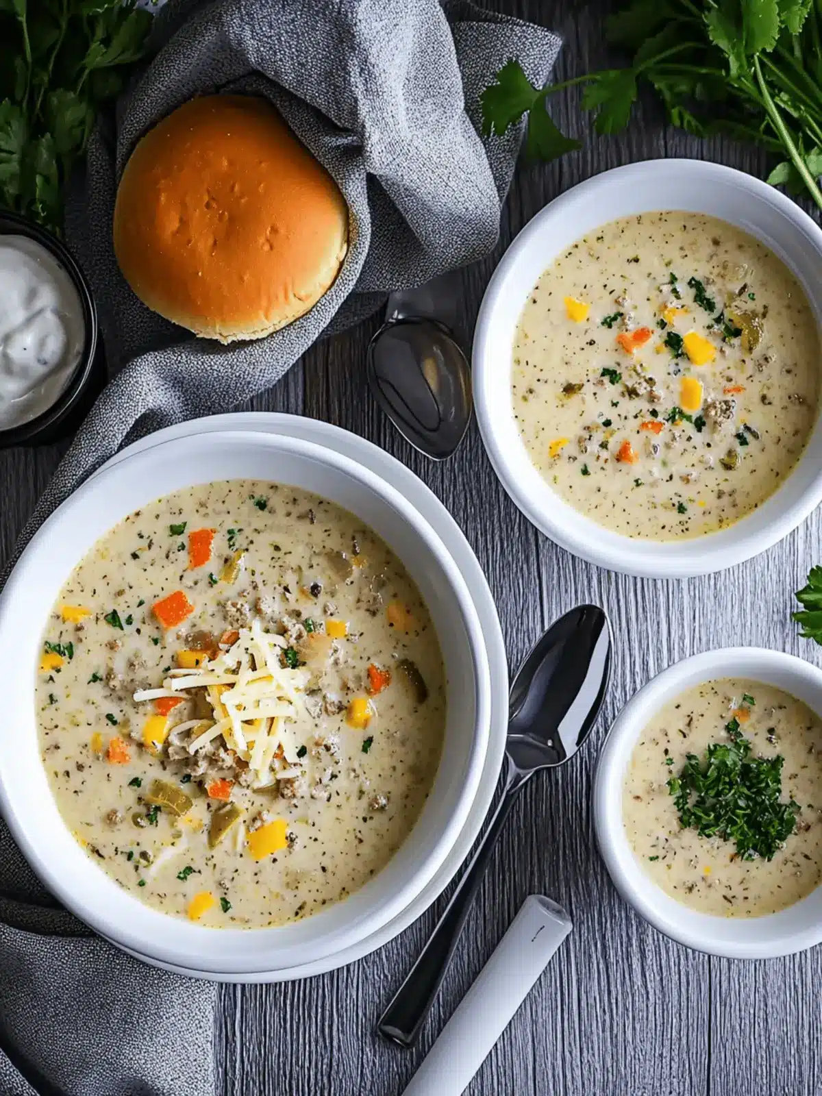 The Best Ever Cheeseburger Soup