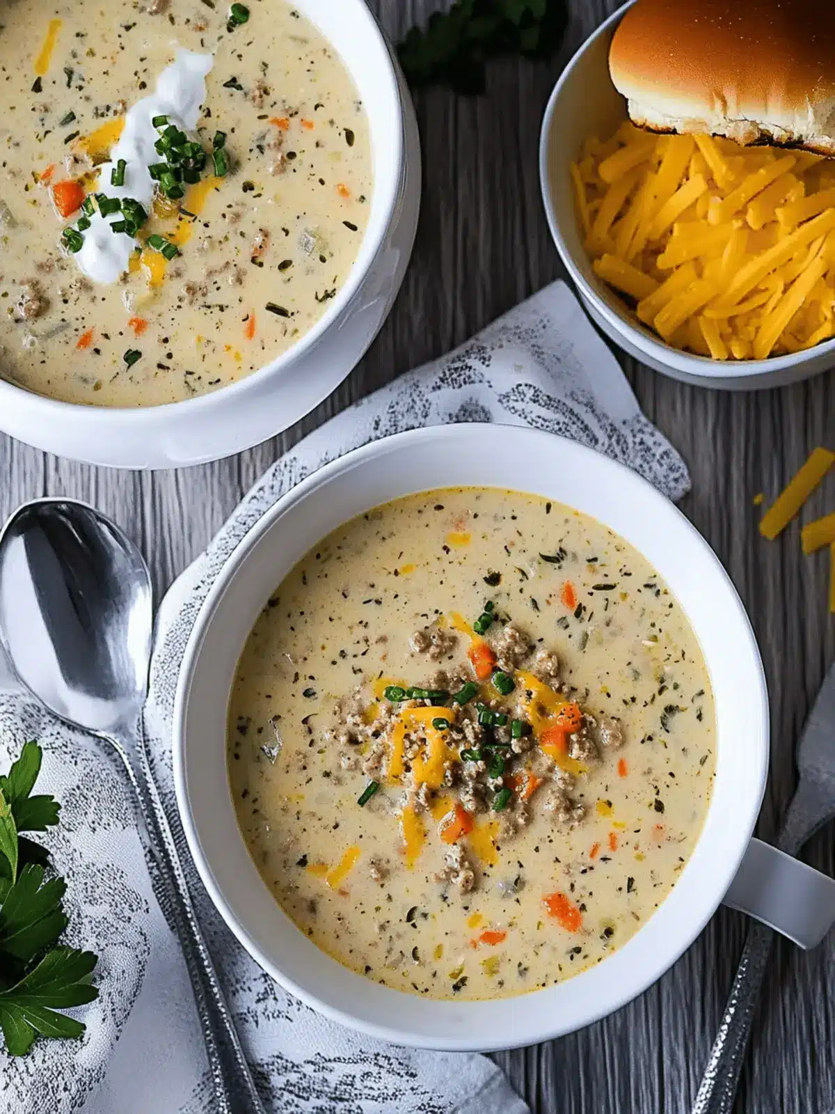 The Best Ever Cheeseburger Soup