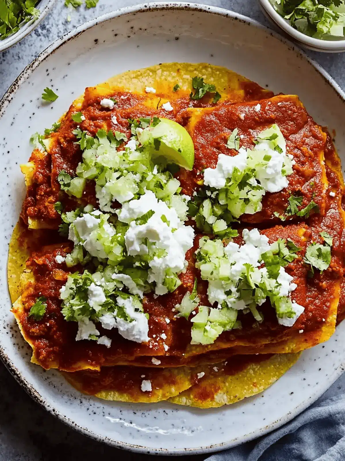 Flat Enchiladas Sonorenses