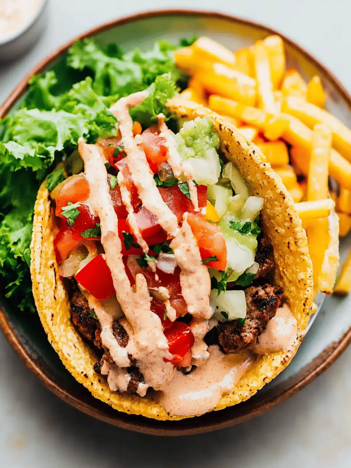 Smash Burger Tacos