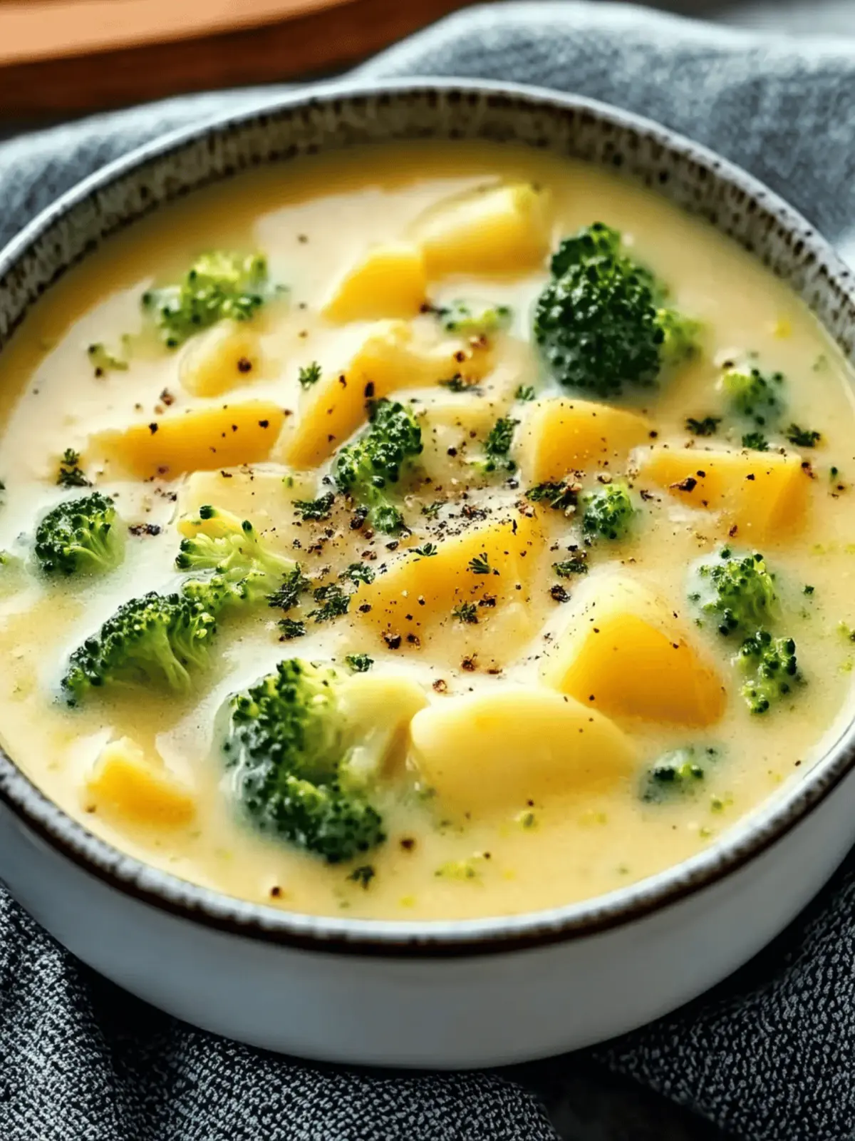 Crockpot Broccoli Cheddar Potato Soup