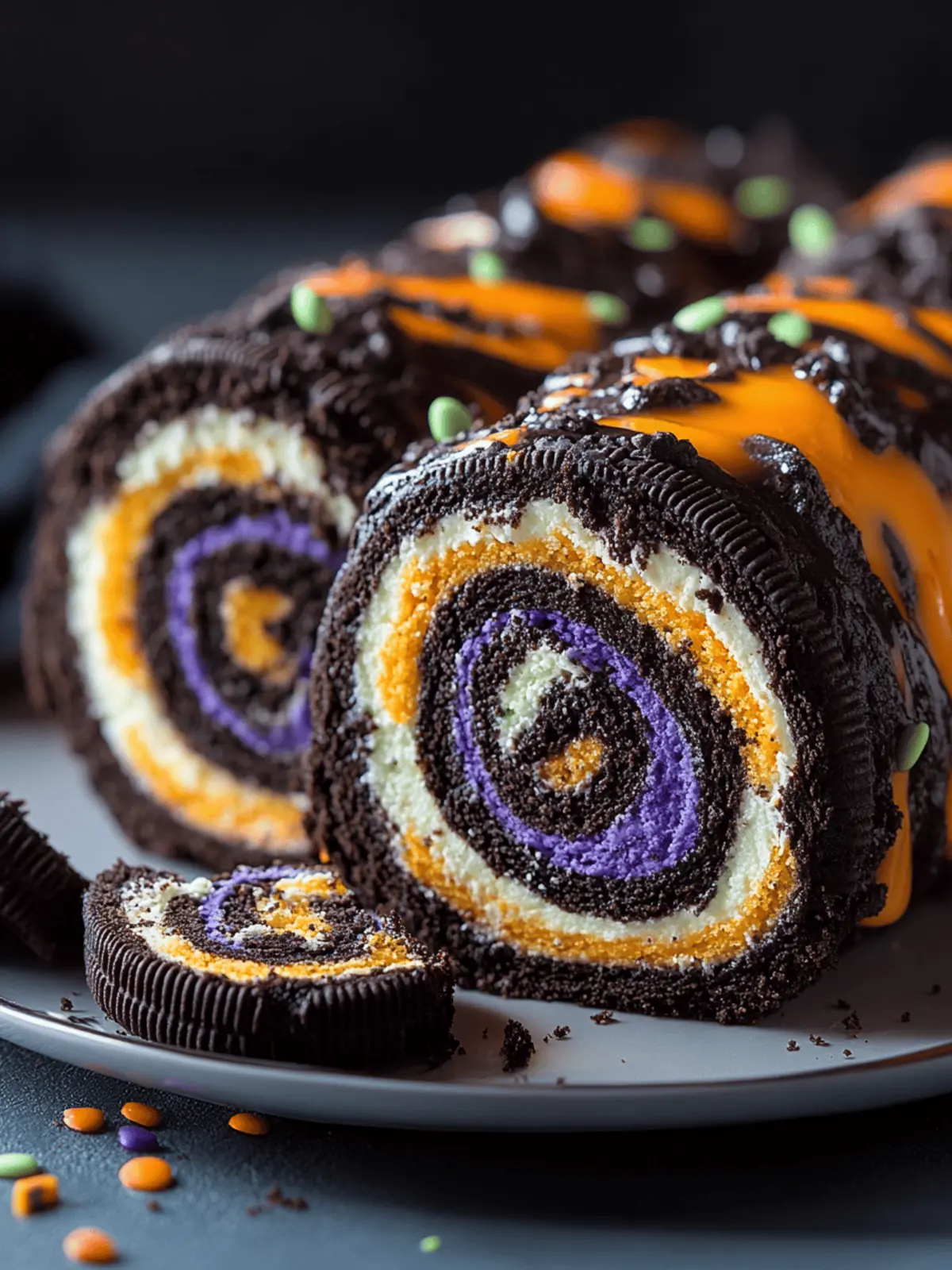 Halloween Oreo Roll