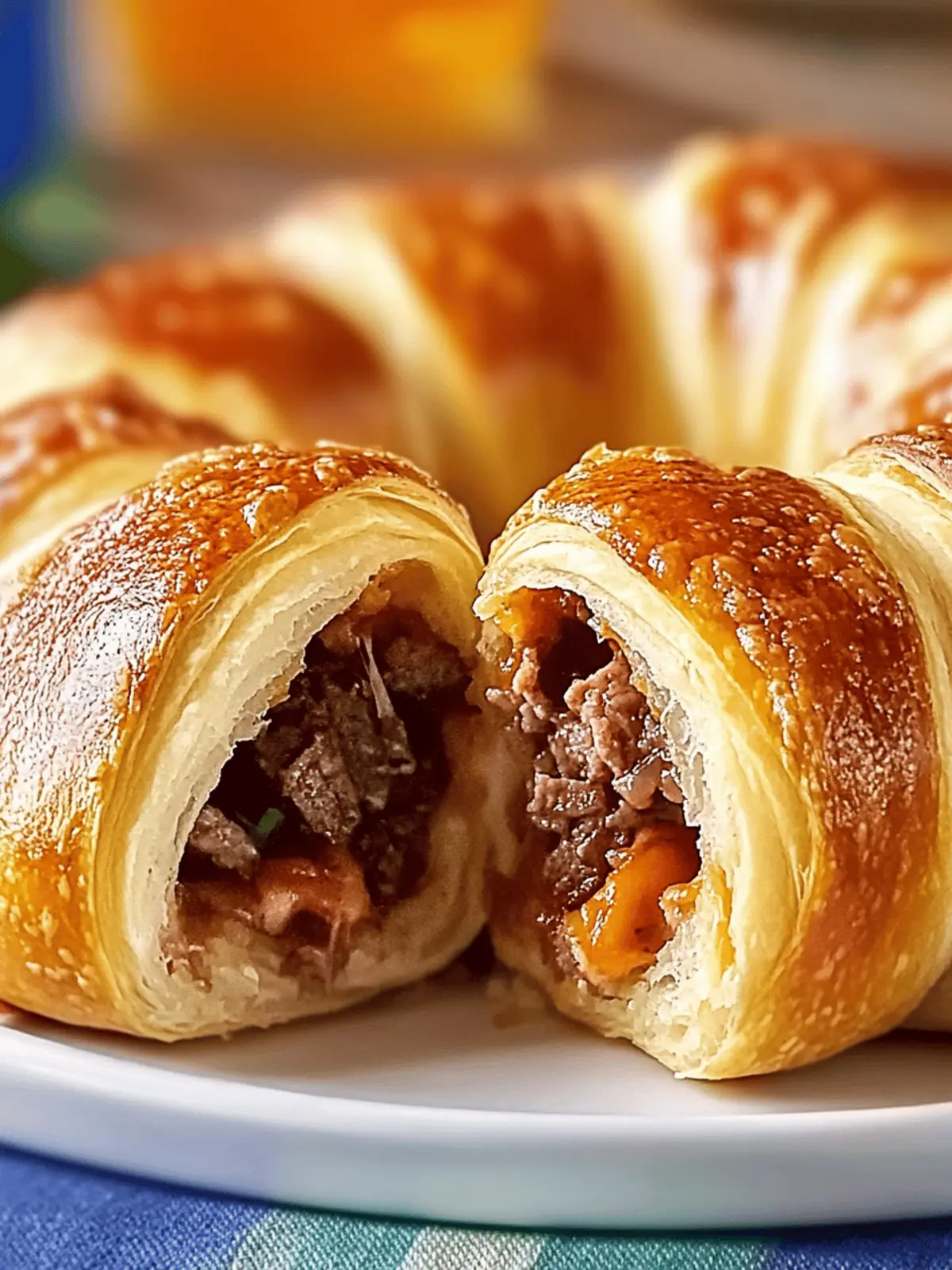 Philly Cheese Steak Crescent Ring