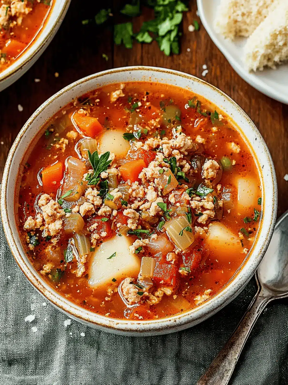 Ground Turkey Vegetable Soup