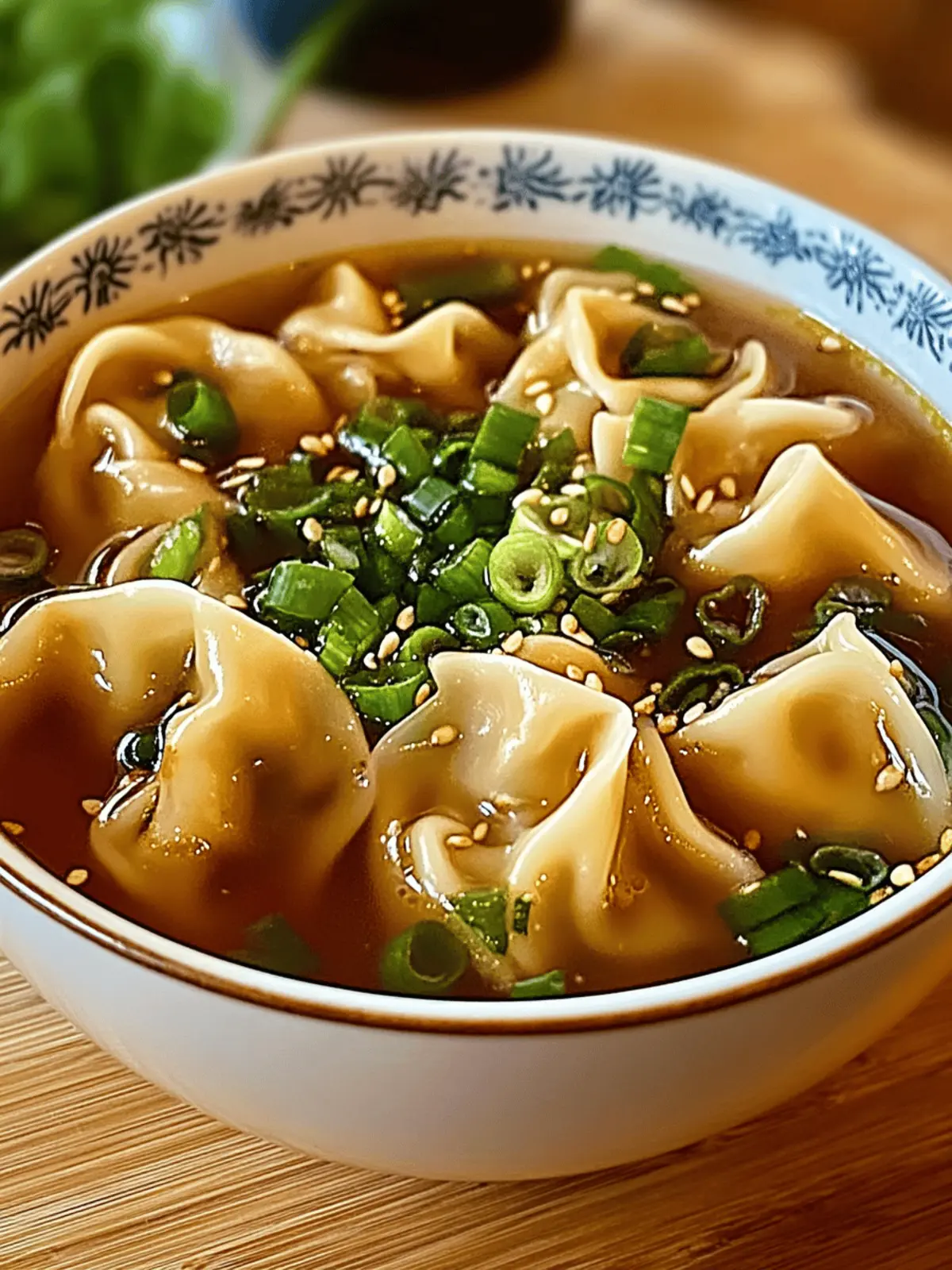 Wonton Soup with Frozen Wontons