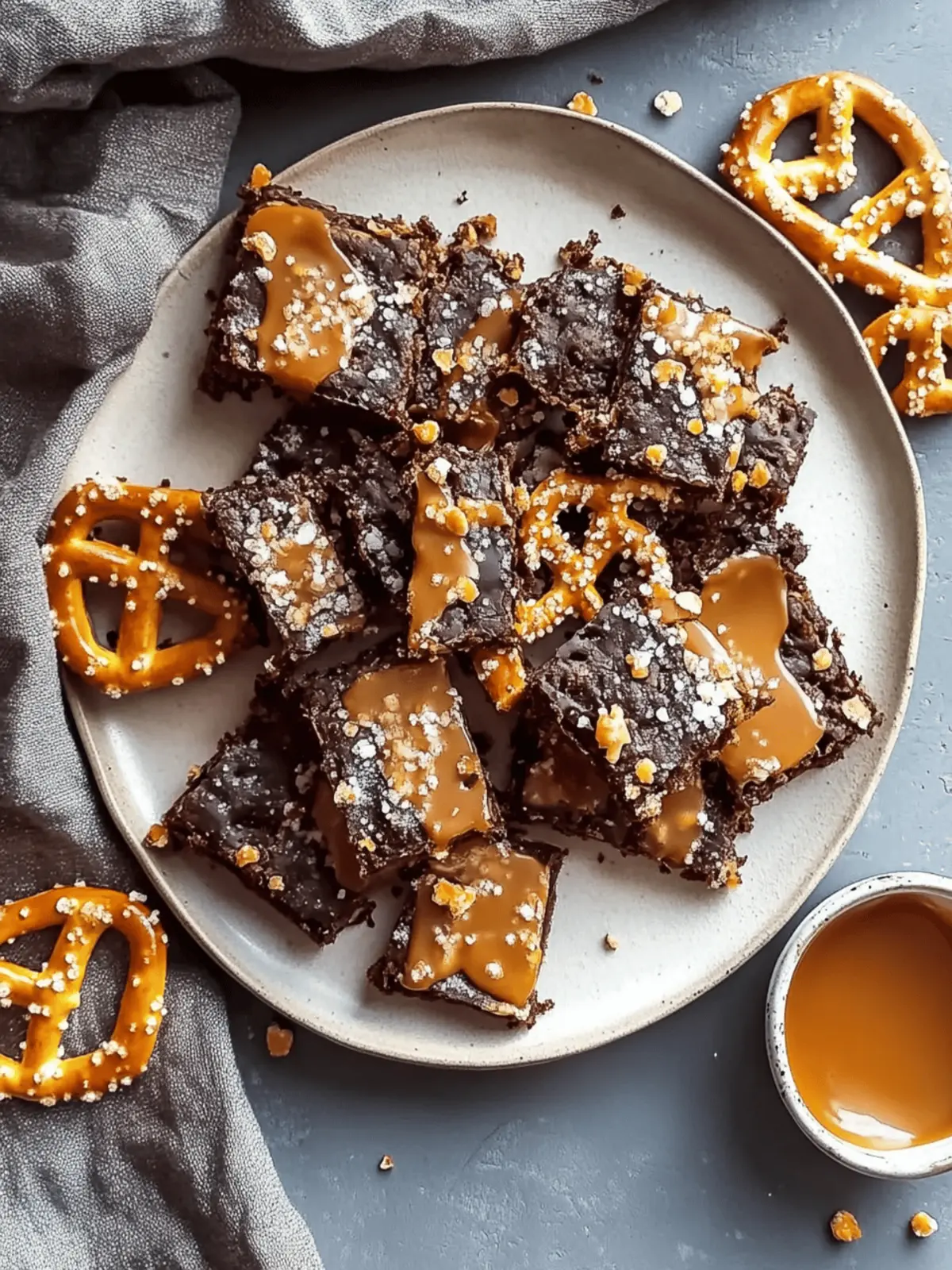 Salted Caramel Pretzel Bars